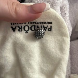 pandora silver polka dot charm